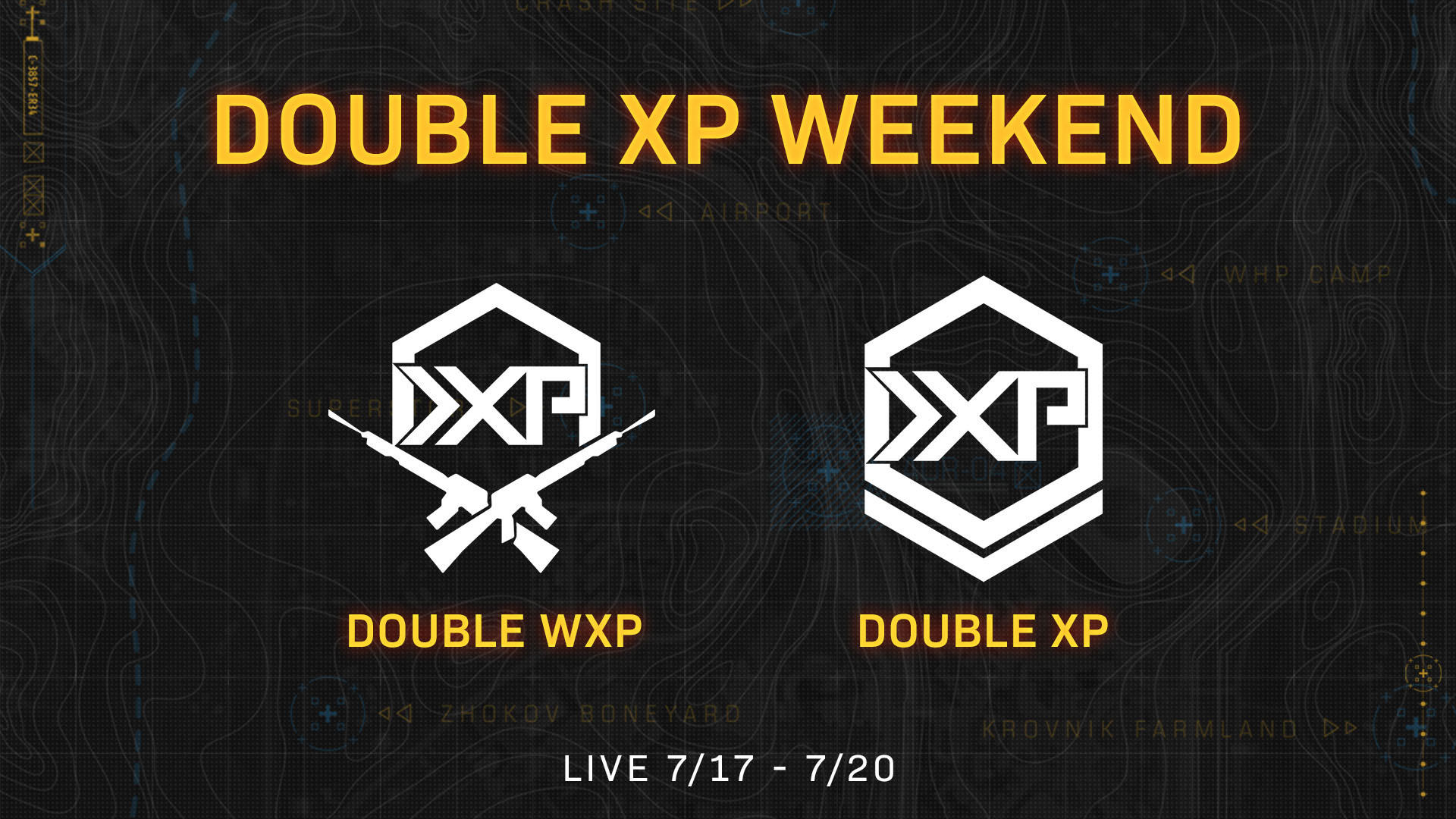 infinity  ward工作室于今天凌晨正式开始了本作双倍经验周末,本次