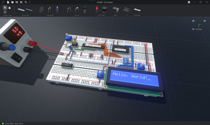 硬核模拟游戏《CRUMB电路模拟器》PC版Steam发售