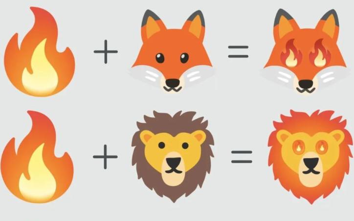 emoji合成抽象話，沒準更適合本土文化