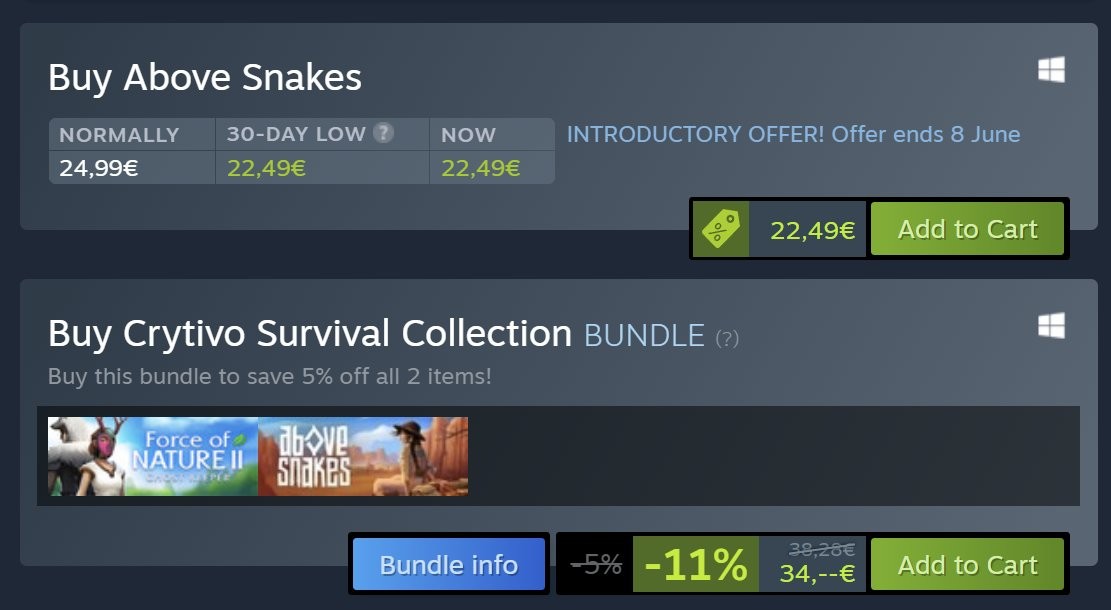 遵守地方法規 Steam在部分國家顯示商品30天最低價