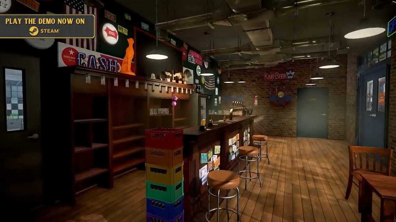 模擬經營《自釀酒吧模擬器》Steam發售日公佈