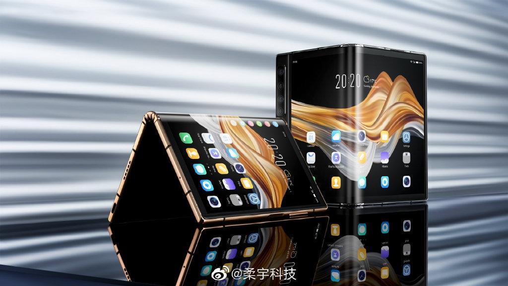 一图看懂柔宇FlexPai 2 5G折叠屏手机:类镜面平整度
