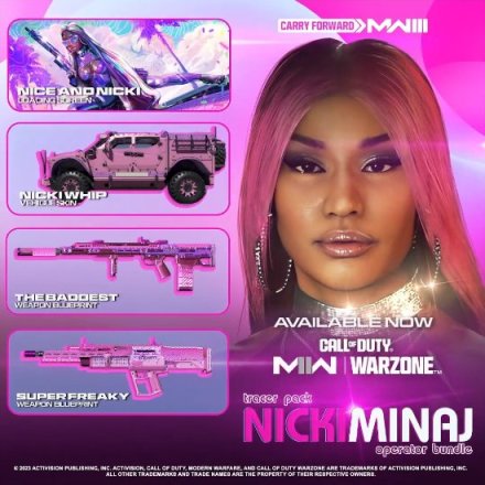 《使命召喚19》歌手“麻辣雞”宣傳片：粉發粉槍造型還原！