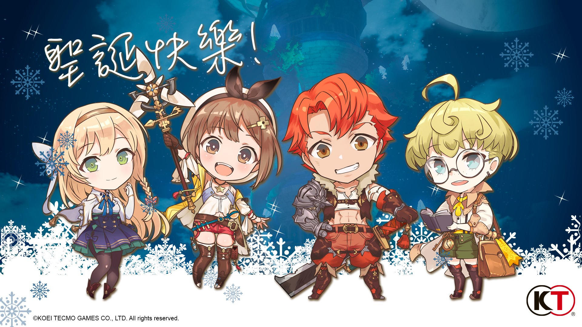 女神們穿上聖誕裝！光榮特庫摩旗下游戲聖誕賀圖賞