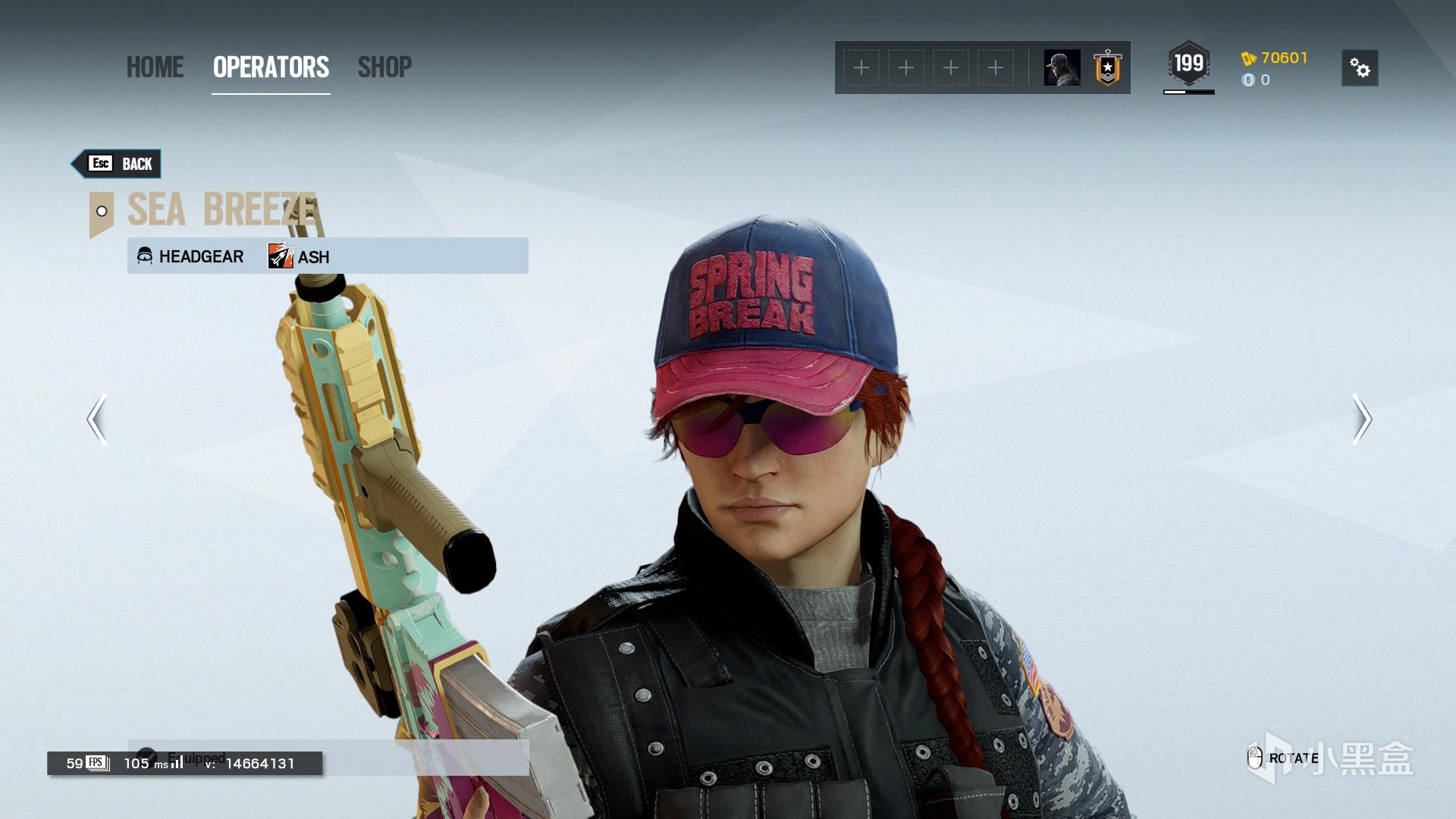 ash 头部装备 sea breeze