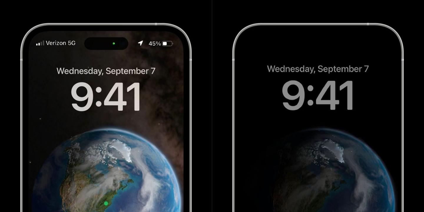 iOS 16 锁屏大更新，苹果 iPhone 14 Pro 息屏显示细节曝光