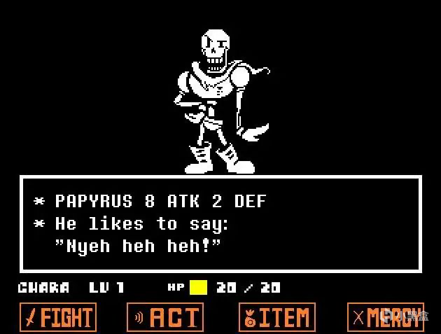 (《undertale》的战斗界面)