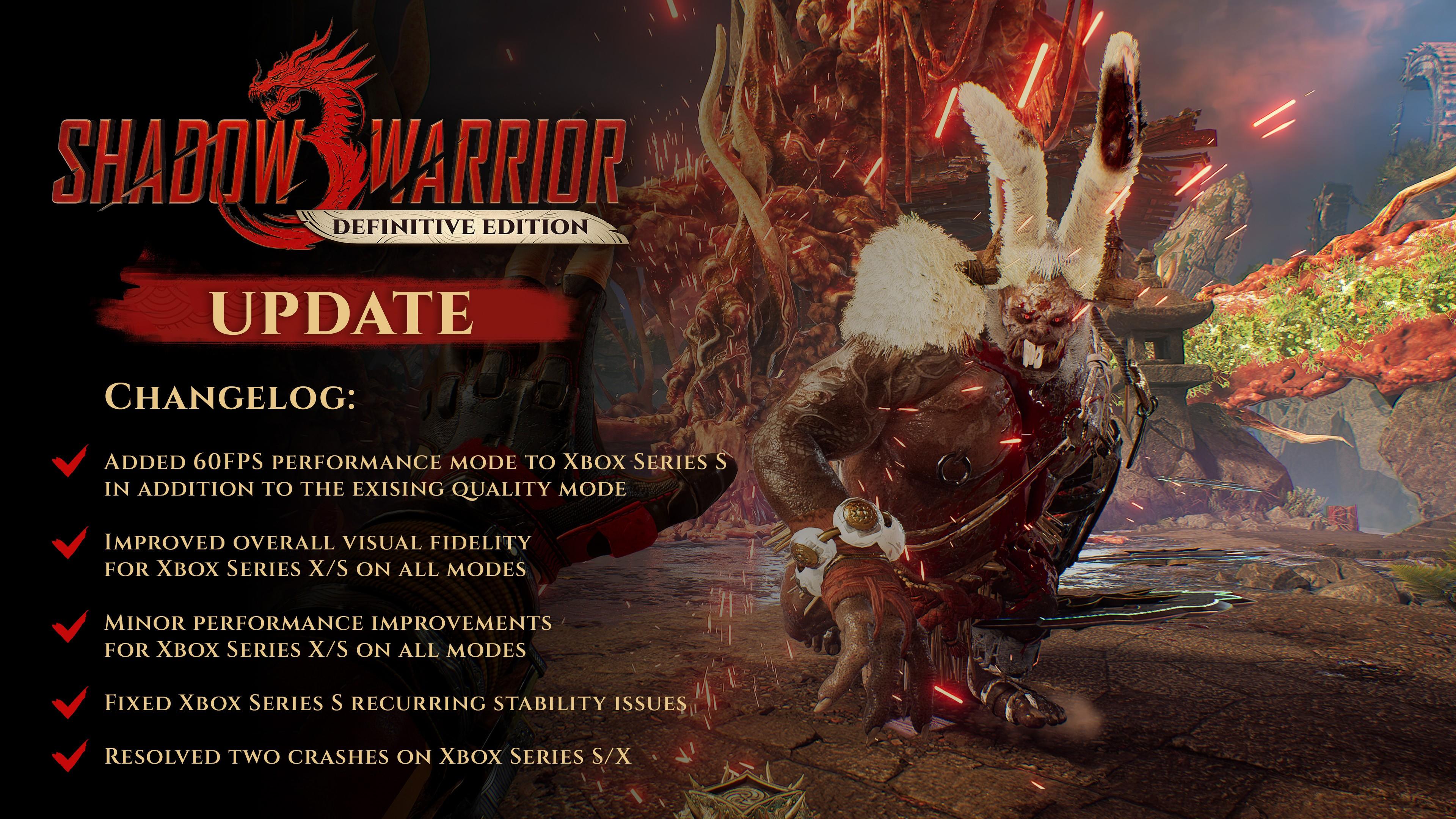 《影子武士3：最終版》新版本：XSS也能六十幀